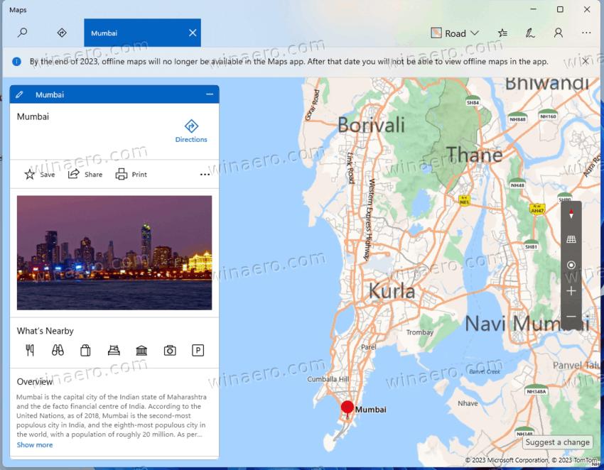 微软正在杀死Windows 11中的收件箱地图应用程序