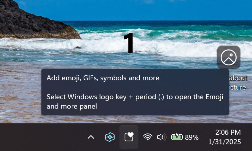 Windows 11任务栏表情符号按钮将获得不同的设计样式