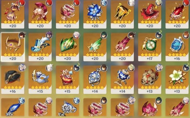 Genshin Impact 文物指南：每个元素的最佳选择