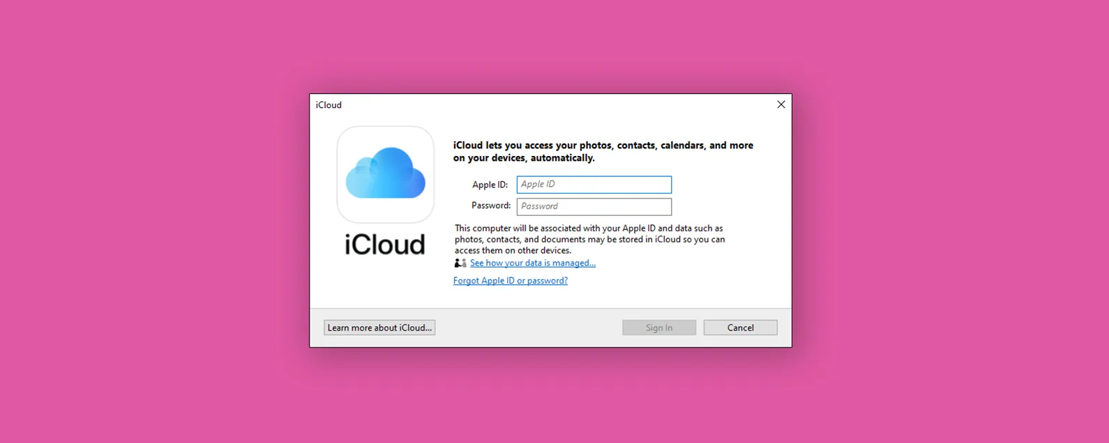 如何在 PC 上下载 Windows 版 iCloud