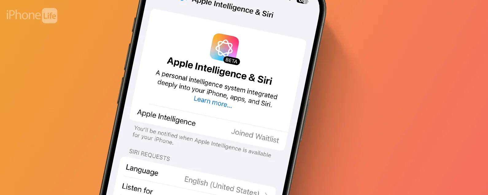 如何进入 Apple Intelligence 候补名单