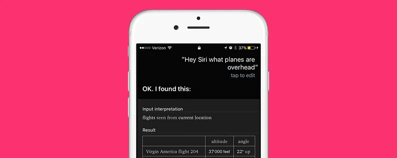 “头顶上有哪些航班？”以及当你无聊时向 Siri 询问的其他很酷的事情