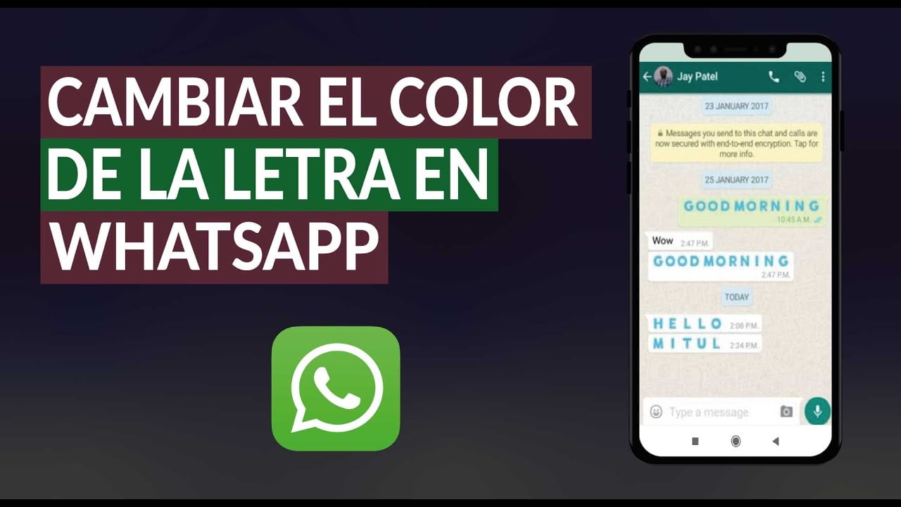 如何使蓝色字母在WhatsApp上出现？