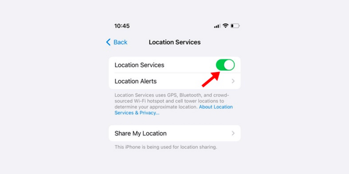 如何关闭 iPhone 上的定位服务