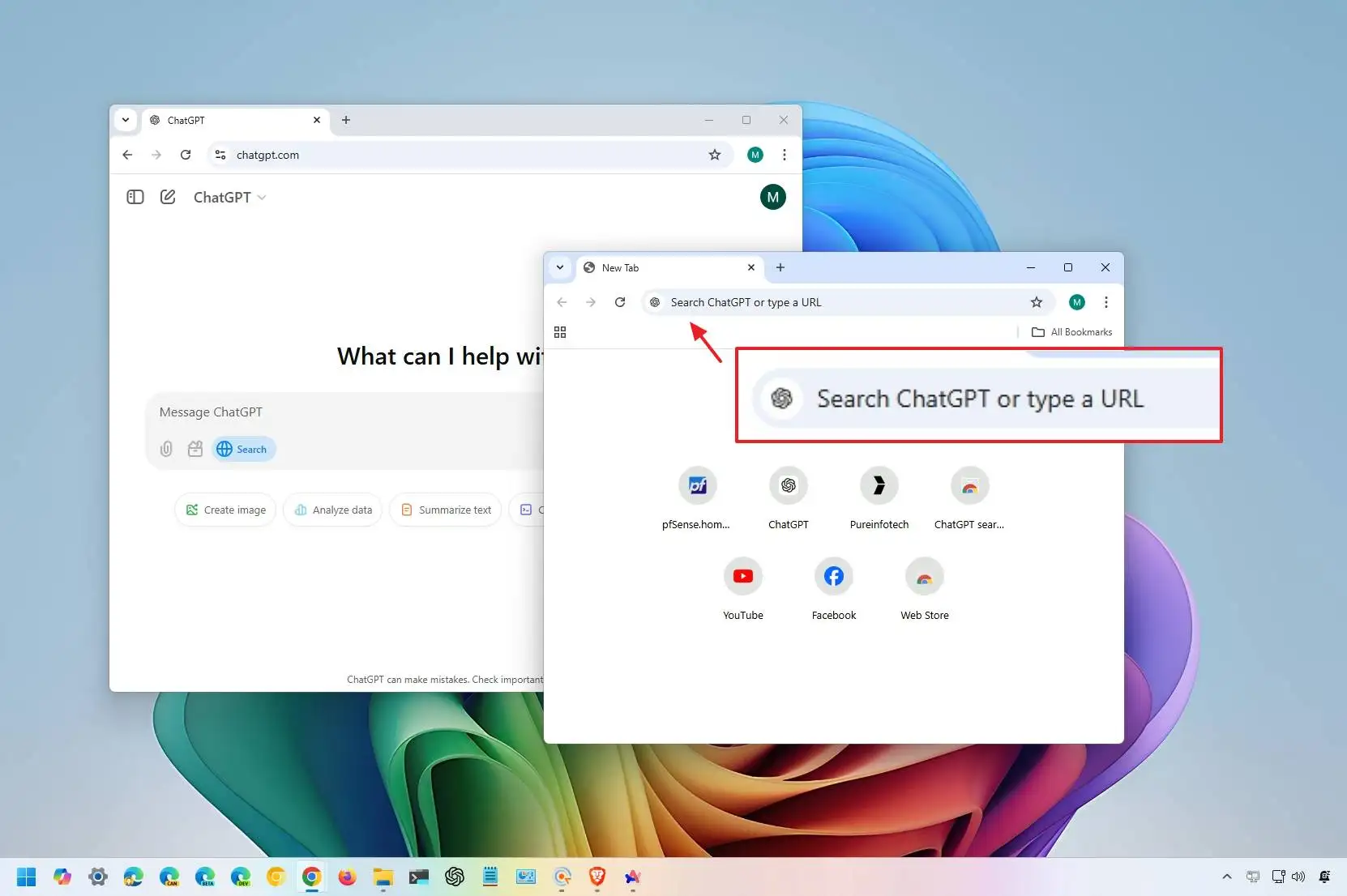 如何将 ChatGPT 设置为 Windows 11、10 上 Edge 和 Chrome 的默认搜索引擎